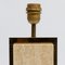 Vintage Belgian Brass Travertine Table Lamp by Camille Breesch 5
