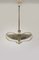 Brass and Curved Glass Chandelier from ESC Zukov, 1940s 4