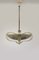 Brass and Curved Glass Chandelier from ESC Zukov, 1940s, Image 4