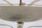 Brass and Curved Glass Chandelier from ESC Zukov, 1940s, Image 7