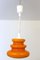 Austrian Orange Ceiling Lamp from Stölzle, 1960s, Image 7