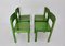 Mid-Century Green Dining Chairs from E. & A. Pollack, Set of 4 2
