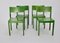 Sillas de comedor Mid-Century verde de E. & A. Pollack. Juego de 4, Imagen 3