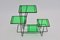 French Green and Black Plant Stand, 1950s 2