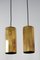 Lampade da soffitto vintage in ottone, anni '60, set di 2, Immagine 3