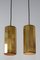 Decagonal Brass Ceiling Lamps, 1960s, Set of 2, Image 4