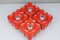 Lampade da soffitto rosse in ceramica, Austria, anni '70, set di 4, Immagine 12