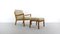 Teak and Wool Senator Lounge Chair and Ottoman Set by Ole Wanscher for Cado, 1960s 2
