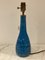 Grande Lampe de Bureau en Céramique Bleue de Bitossi, années 60 6