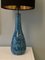 Blaue große Tischlampe aus Keramik von Bitossi, 1960er 2