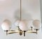 Polished Brass Chandelier, 1960s 3