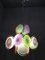 Lámpara de araña con discos de cristal de Murano, años 70, Imagen 2