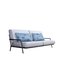 2-Sitzer Sofa aus Eisen, Stoff & Bronze von Jacobo Ventura für CA Spanish Handicraft 1