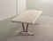 Large Mid-Century White Ceramic and Chrome Coffee Table, 1960s, Image 2