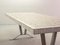 Large Mid-Century White Ceramic and Chrome Coffee Table, 1960s 7
