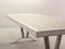 Large Mid-Century White Ceramic and Chrome Coffee Table, 1960s, Image 7