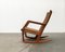 Rocking-chair Modèle 100 Mid-Century en Teck par Søren Georg Jensen pour Kubus Møbler, Danemark, années 60 16