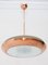 Copper Pendant Lamp by Josef Hurka for Napako, 1940s 2