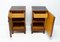 Walnut Veneer Nightstands, 1930s, Set of 2, Image 5