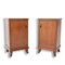 Walnut Veneer Nightstands, 1930s, Set of 2 12