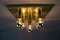 Vintage German Brass Ceiling Lamp, 1960s, Image 4