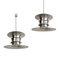 Mid-Century Danish Ceiling Lamps by Bent Nordsted for Lyskær Belysning, 1970s, Set of 2, Image 2