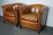 Vintage Dutch Cognac-Colored Leather Club Chair, Set of 2, Image 2