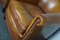 Club chair vintage in pelle color cognac, Paesi Bassi, set di 2, Immagine 13