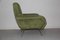 Mid-Century Italian Green Armchair, 1950s 4