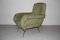 Mid-Century Italian Green Armchair, 1950s 1