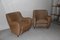 Italian Brown Armchairs, 1950s, Set of 2 6