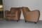 Italian Brown Armchairs, 1950s, Set of 2 4