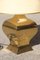 French Brass Shantung Table Lamp, 1970s, Image 6