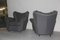 Mid-Century Italian Grey Armchairs, 1940s, Set of 2 5