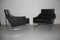 Italian Steel and Faux Leather Armchairs by Pieter De Bruyne for Arflex, 1960s, Set of 2, Image 3