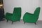 Mid-Century Italian Green Armchairs, 1950s, Set of 2 9