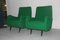 Mid-Century Italian Green Armchairs, 1950s, Set of 2, Image 7