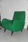 Mid-Century Italian Green Armchairs, 1950s, Set of 2, Image 1