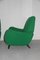 Grüne italienische Mid-Century Sessel, 1950er, 2er Set 8