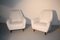 Mid-Century Italian White Plush Armchairs, 1950s, Set of 2 7