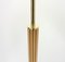 Brass and Wood Floor Lamp from Hans-Agne Jakobsson AB Markaryd, 1980s, Image 9