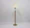 Brass and Wood Floor Lamp from Hans-Agne Jakobsson AB Markaryd, 1980s, Image 4