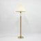 Brass and Wood Floor Lamp from Hans-Agne Jakobsson AB Markaryd, 1980s 1