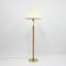 Brass and Wood Floor Lamp from Hans-Agne Jakobsson AB Markaryd, 1980s, Image 1
