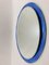 Italienische Spiegel mit blauem Glasrahmen von Metalvetro Galvorame Siena, 1970er, 2er Set 1