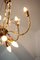 Lámpara de araña Mid-Century de latón de Emil Stejnar para Rupert Nikoll, Imagen 2