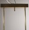 Glass and Brass Ceiling Lamp from Lumi, 1980s 8