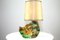 Lámpara de mesa de acrílico y pergamino, años 50, Imagen 1