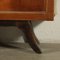 Juego de mesa consola vintage de chapa de roble, espejo y taburetes, años 40. Juego de 4, Imagen 16