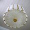 Austrian Brass & Frosted Glass Chandelier from Kalmar, 1960s, Image 7